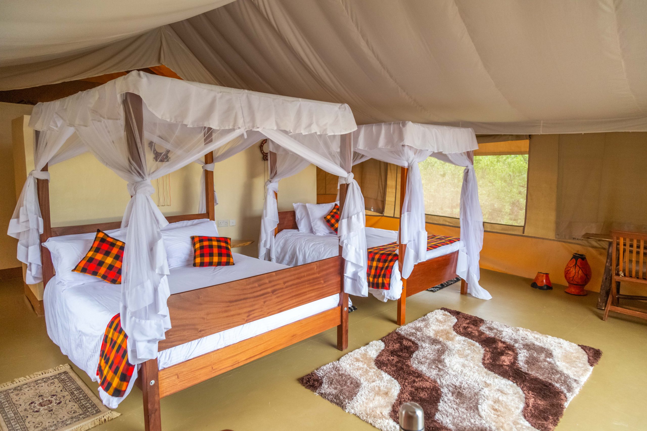 Enkorok Mara Camp, Cozy twin room accommodation